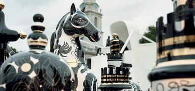 Gigantyczne szachy na Trafalgar Square w Londynie